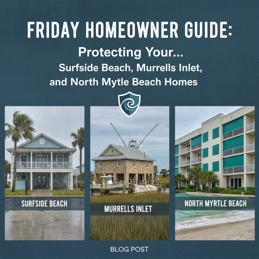 Friday Homeowner Guide: Protecting Your Surfside Beach, Murrells Inlet, and North Myrtle Beach Homes